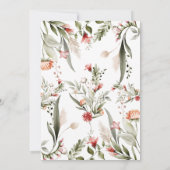 kleine Wildblume Babydusche Einladung (Rückseite)