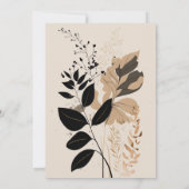 kleine Wildblume Babydusche Einladung (Rückseite)