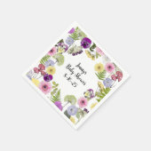 Kleine Wildblume Babydusche Papierservietten (Ecke)