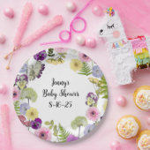 Kleine Wildblume Babydusche Thema Papier Teller (Party)