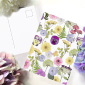 Kleine Wildblume Babydusche Thema Postkarte