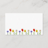 Kleine Wildblume Babyduschenbücher für Kinder Begleitkarte (Rückseite)