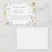 Kleine Wildblume Babyduschkarte Begleitkarte (Vorne/Hinten)