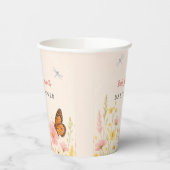 Kleine Wildblume Babyduschpapiertaschen Pappbecher (Links)