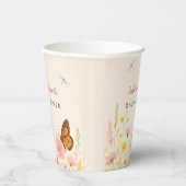 Kleine Wildblume Babyduschpapiertaschen Pappbecher (Rechts)