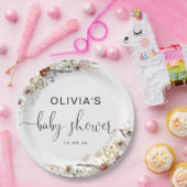 Kleine Wildblume Babyduschplatte Pappteller (Party)
