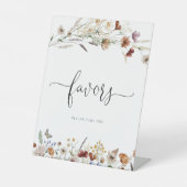 Kleine Wildblume bevorzugt Signieren Sockelschild (Vorderseite)