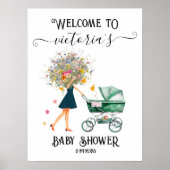 Kleine Wildblume Big Bouquet Begrüßungszeichen Poster (Vorne)