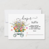 Kleine Wildblume Big Bouquet Diaper Raffle Einladung (Vorderseite)