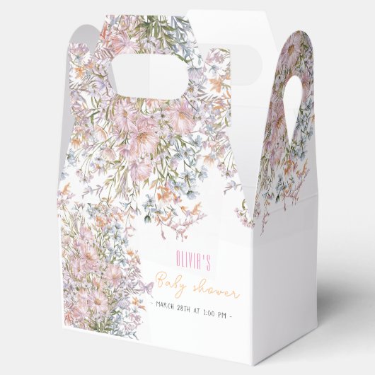 Kleine Wildblume blüht Geschenkschachtel (Geöffnet)