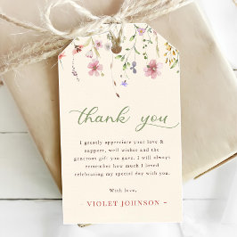 Kleine Wildblume Blume 1. Geburtstag Geschenkanhänger