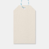 Kleine Wildblume Blume 1. Geburtstag Geschenkanhänger (Rückseite)