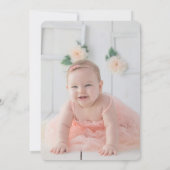 Kleine Wildblume Blume Geburtstag Einladung (Rückseite)