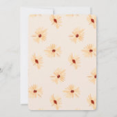 Kleine Wildblume Blume Kinderdusche Einladung (Rückseite)