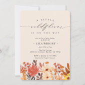 Kleine Wildblume Blume Kinderdusche Einladung (Vorderseite)