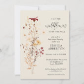 Kleine Wildblume Blume Kinderdusche Einladung (Vorderseite)