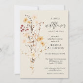 Kleine Wildblume Blume Kinderdusche Einladung (Vorderseite)