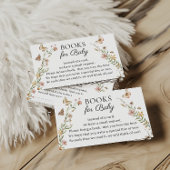 Kleine Wildblume Blumenbücher für Babydusche Begleitkarte