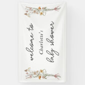 Kleine Wildblume Blumendusche Empfang Banner (Vertikal)