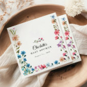 Kleine Wildblume Blumendusche Serviette