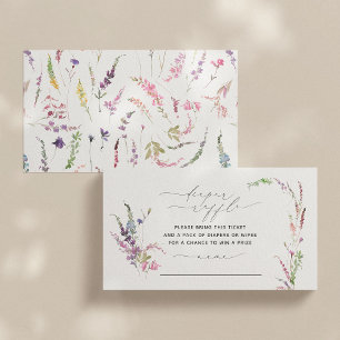 Kleine Wildblume Blumendusche Windelwaschmaschine Visitenkarte