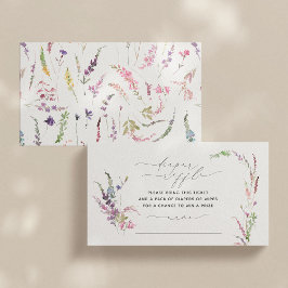 Kleine Wildblume Blumendusche Windelwaschmaschine Visitenkarte