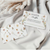 Kleine Wildblume Blumenriss Begleitkarte