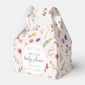 Kleine Wildblume Blumenrosa Kinderdusche Geschenkschachtel (Rückseite)