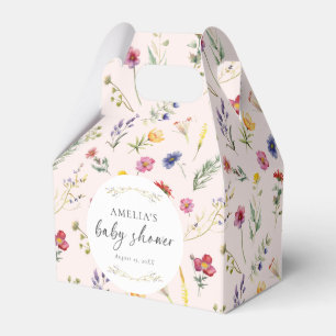 Kleine Wildblume Blumenrosa Kinderdusche Geschenkschachtel