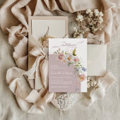 Kleine Wildblume Boho Baby Girl Dusche Einladung