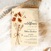 Kleine Wildblume Boho Floral Baby Dusche Einladung