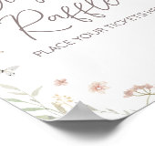 Kleine Wildblume Botanischer Frühlingstauchfalter Poster (Ecke)