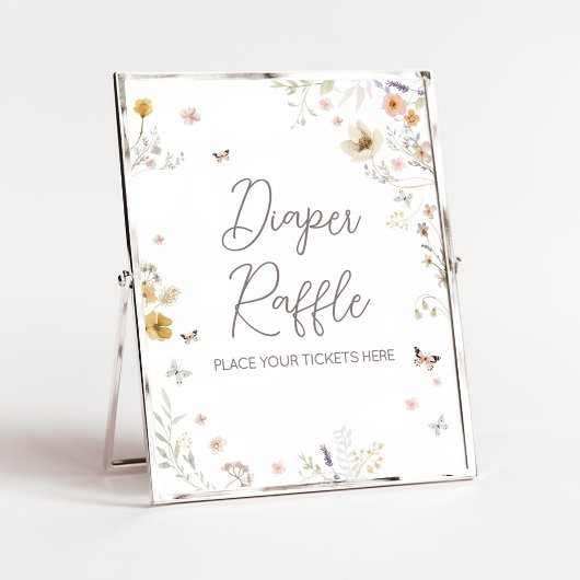 Kleine Wildblume Botanischer Frühlingstauchfalter Poster