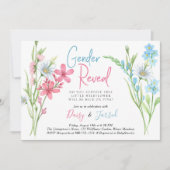 Kleine Wildblume, denken Sie an die Genderoffenbar Einladung (Vorderseite)