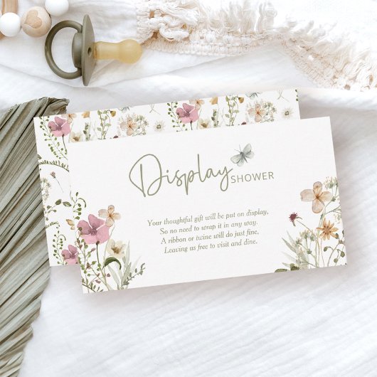 Kleine Wildblume Display Kinderdusche Begleitkarte