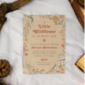 Kleine Wildblume Fall Rustic Boho Baby Shower Inv Einladung