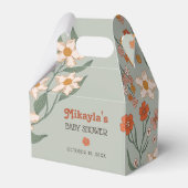 Kleine Wildblume Fall Rustic Boho Babydusche Geschenkschachtel (Vorderseite)