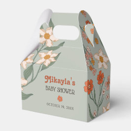 Kleine Wildblume Fall Rustic Boho Babydusche Geschenkschachtel