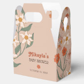 Kleine Wildblume Fall Rustic Boho Babydusche Geschenkschachtel (Geöffnet)