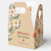 Kleine Wildblume Fall Rustic Boho Babydusche Geschenkschachtel (Geöffnet)