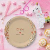 Kleine Wildblume Fall Rustic Boho Babydusche Pappteller (Party)