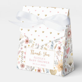 Kleine Wildblume Floral Baby Duschbox Geschenkschachtel