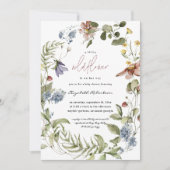 Kleine Wildblume Floral Baby Dusche Einladung (Vorderseite)