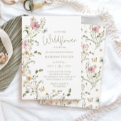 Kleine Wildblume Floral Baby Dusche Einladung