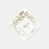 Kleine Wildblume Floral Baby Dusche Serviette (Ecke)