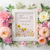 Kleine Wildblume Gastgeschenke Poster