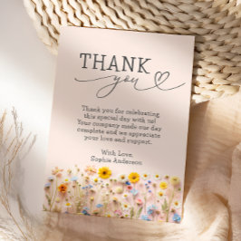 Kleine Wildblume Geburtstag Danke Karte