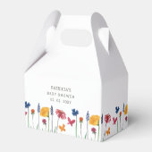 Kleine Wildblume Hübsch Baby Girl Babydusche Geschenkschachtel (Rückseite)