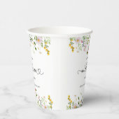 Kleine Wildblume ist auf dem Weg Babydusche Pappbecher (Rechts)