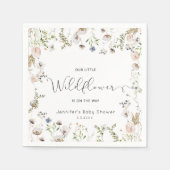 Kleine Wildblume ist auf dem Weg Babydusche Serviette (Vorderseite)